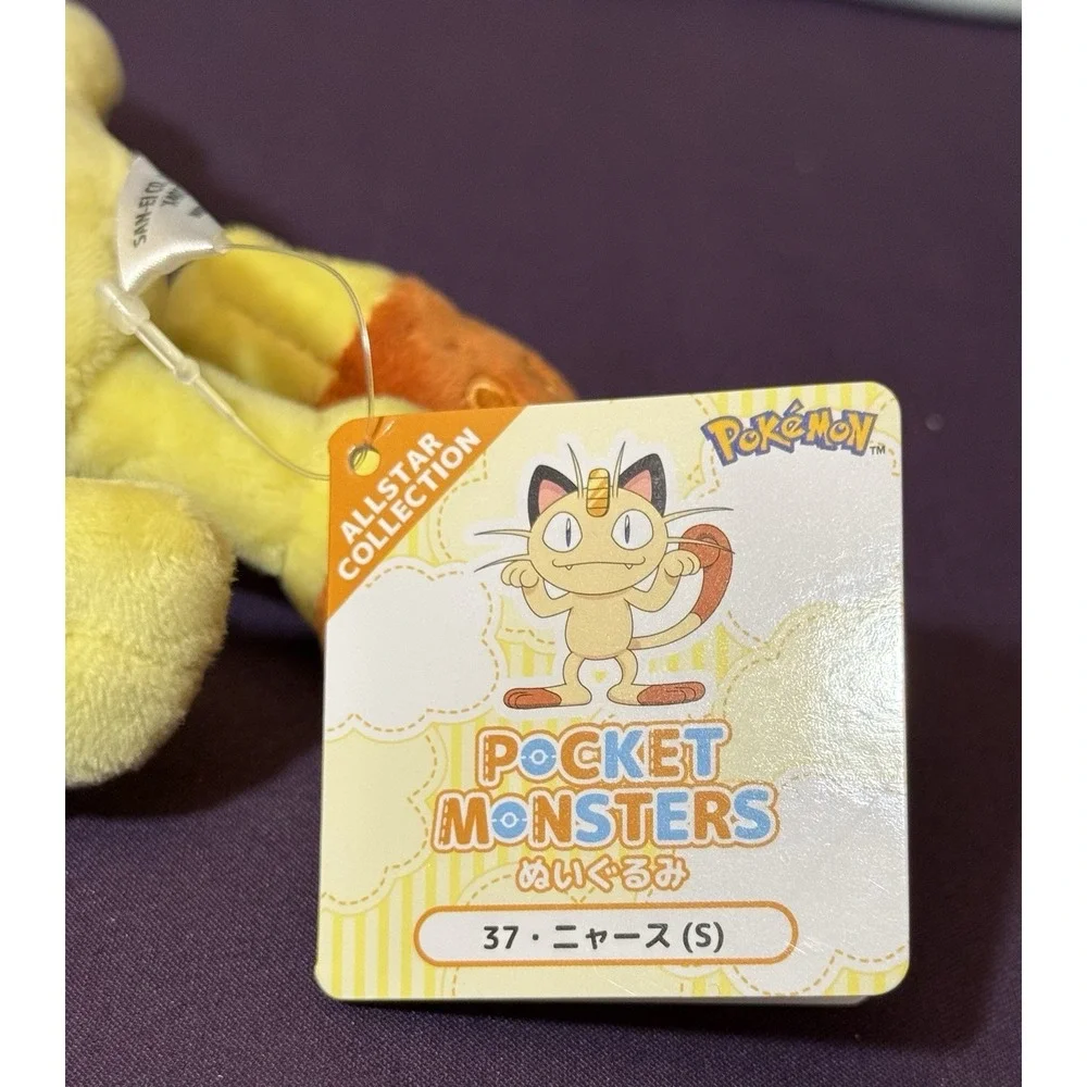 Meowth original Pokémon Allstar Collection Pocket Monsters Plush new With Tag